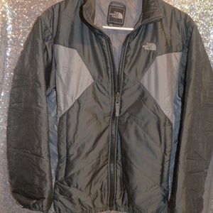 The North Face Boys Black gray jacket coat